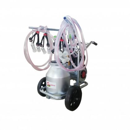 Aparat de muls oi si capre cu 4 posturi si 1 bidon aluminiu 30L Gardelina T230 AL PS