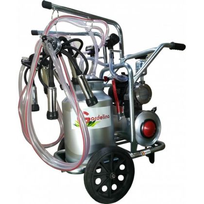 Aparat de muls vaci cu 2 posturi si 1 bidon aluminiu 40L Gardelina T240 AL IC