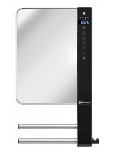 Aeroterma electrica 1800 W pentru baie cu oglinda Radialight Windy Visio