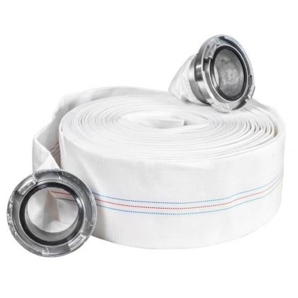 Furtun refulare tip pompieri cu racorduri legate 4 toli 6 bari la rola 20m