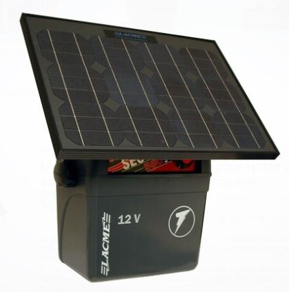 Generator de impulsuri 5J pentru gard electric Lacme Secur 500 + panou solar 25 W