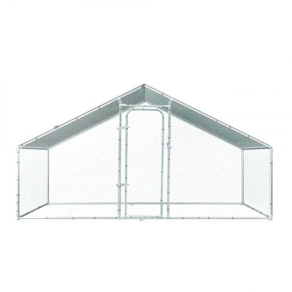 Cotet exterior pentru pasari din otel galvanizat 400x200x195cm