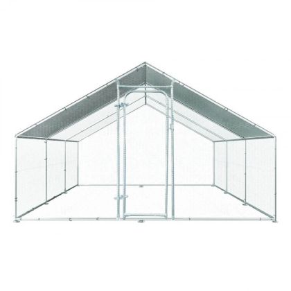 Cotet exterior pentru pasari din otel galvanizat 600x300x195cm