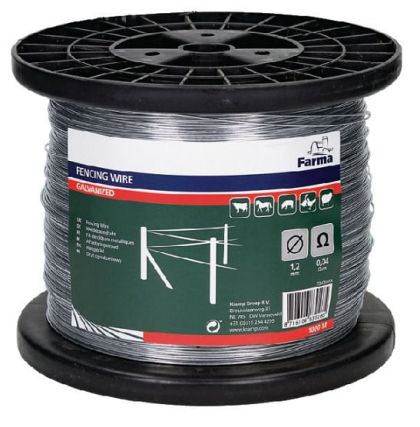 Sarma galvanizata 1000m 1.2mm, forta rupere 130kg, rezistenta electrica 0.04 ohm/m