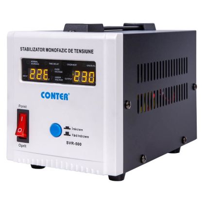 Stabilizator de tensiune cu releu AVR SVR 230V 500VA / 375W Conter