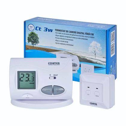 Termostat digital neprogramabil wireless (fara fir) CT3W Conter