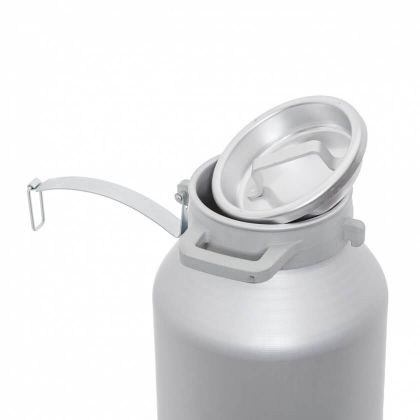 Bidon aluminiu 30 litri cu manere si prindere cu clipsuri si capac aluminiu