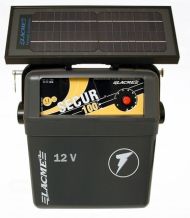Generator de impulsuri 1J pentru gard electric Lacme Secur 100 + panou solar 6 W