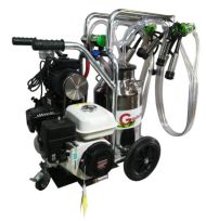 Aparat de muls vaci cu 2 posturi si 1 bidon inox 40L T240 INOX IC + motor Honda 5.5 CP Gardelina