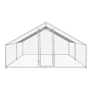 Cotet exterior pentru pasari din otel galvanizat 400x300x195cm