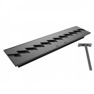 Arzator incastrabil, Bioetanol, 730 x 150 x 75 mm, Otel, Negru, pentru Interior/Exterior