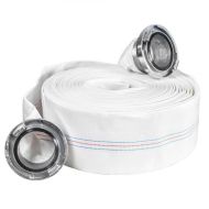 Furtun refulare tip pompieri cu racorduri legate 4 toli 6 bari la rola 20m