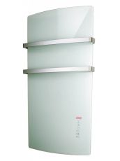 Radiator din sticla 1500 W pentru baie Radialight DEVA culoare Alb Onyx
