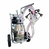Aparat de muls oi si capre cu 2 posturi si 1 bidon inox 30L Gardelina T130 INOX PS