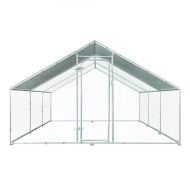 Cotet exterior pentru pasari din otel galvanizat 600x300x195cm