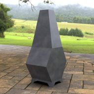 Incalzitor pentru terasa/gradina, Pyramid Hexagon II KRO-1076, Otel, Negru, 1200x605x406 mm, grosime 3 mm