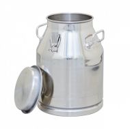 Bidon inox 30 litri cu manere si prindere cu clipsuri si capac inox