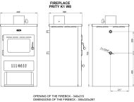  Soba tip centrala Prity K1W8