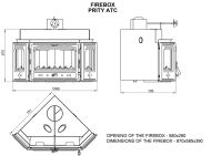  Focar de semineu simpla Prity ATC