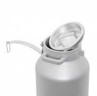 Bidon aluminiu 40 litri cu manere si prindere cu clipsuri si capac aluminiu