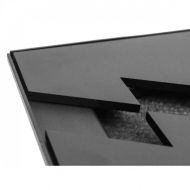 Arzator incastrabil, Bioetanol, 375 x 155 x 77 mm, Otel, Negru, pentru Interior/Exterior