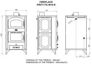  Soba tip centrala cu cuptor Prity FGW18R