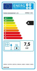 Soba pe lemne 7.5 kW Verso 1 Stand CID clasa energetica A