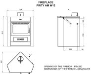  Soba tip centrala Prity AMW12