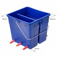 Galeata de alaptare pentru miei si iezi, 6 tetine de 70 mm, 10 litri