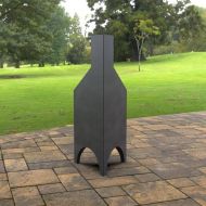 Incalzitor pentru terasa/gradina, Pyramid Stove KRO-1080, Otel, Negru, 1200x500x500 mm, grosime 3 mm