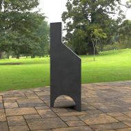 Incalzitor pentru terasa/gradina, Pyramid Stove KRO-1080, Otel, Negru, 1200x500x500 mm, grosime 3 mm