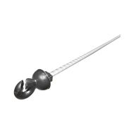Stalp metalic 108 cm cu izolator pentru gard electric