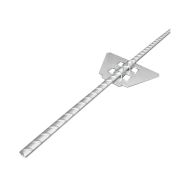 Stalp metalic 108 cm cu izolator pentru gard electric