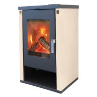 Soba pe lemne 9 kW Verso Theia Champagne clasa energetica A+