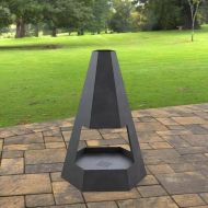 Incalzitor pentru terasa/gradina, Pyramid Hexagon Double KRO-1079, Otel, Negru, 1200x700x813 mm, grosime 3 mm