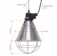 Carcasa protectie bec infrarosu  pentru adăposturi de animale domestice cablu 2.5 m