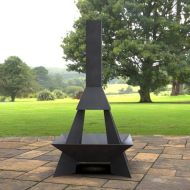 Incalzitor de terasa/gradina, Pyramid Rocket KRO-1073, Otel, Negru, 1580x800 mm, grosime 3 mm