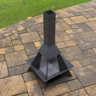 Incalzitor de terasa/gradina, Pyramid Rocket KRO-1073, Otel, Negru, 1580x800 mm, grosime 3 mm