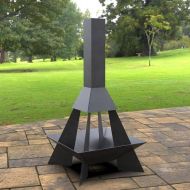Incalzitor de terasa/gradina, Pyramid Rocket KRO-1073, Otel, Negru, 1580x800 mm, grosime 3 mm
