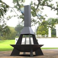 Incalzitor de terasa/gradina, Pyramid Rocket KRO-1073, Otel, Negru, 1580x800 mm, grosime 3 mm