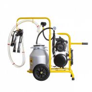 Aparat de muls vaci pe ulei cu 1 post si 1 bidon aluminiu 30L