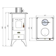 Soba pe lemne 5 kW Prity Mini SP