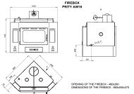  Focar de semineu tip centrala Prity AW16