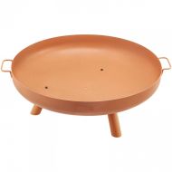 Vatra foc pentru terasa, camping, Vivatechnix Otel Carbon, Diametru 77 cm, Maro, Inaltime 28 cm
