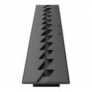 Arzator incastrabil, Bioetanol, 730 x 150 x 75 mm, Otel, Negru, pentru Interior/Exterior