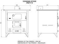  Soba simpla cu cuptor Prity 1P50R