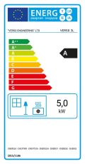 Soba pe lemne 5 kW Verso 3 L clasa energetica A