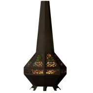 Incalzitor de terasa/gradina, Vivatechnix KRO-1074, Otel, Negru, 1573x706x762 mm, grosime 3 mm