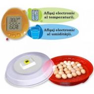 Incubator cu intoarcere manuala Puisor IO-102TH, 70 oua gaina - 120 oua prepelita