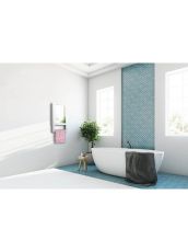 Aeroterma electrica 1800 W pentru baie cu oglinda Radialight Quadro Visio
